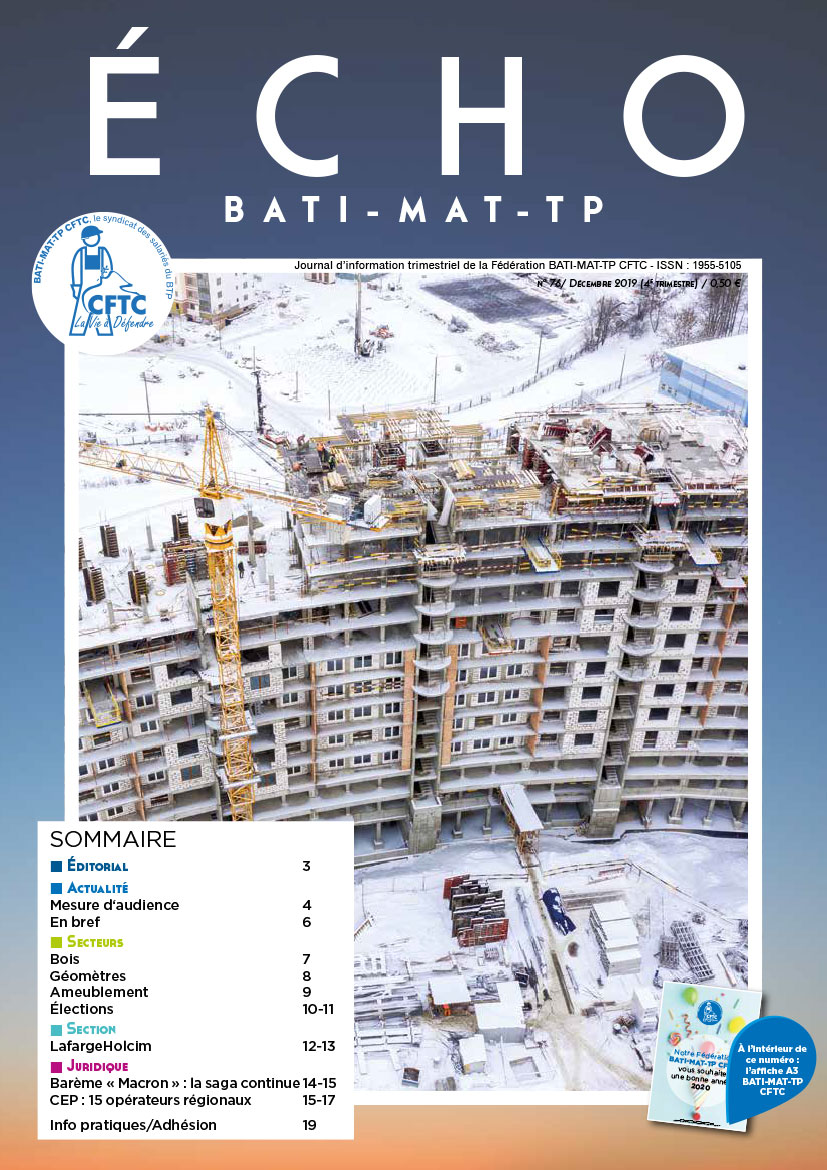 Magazine ECHO 76 - BATI-MAT-TP CFTC