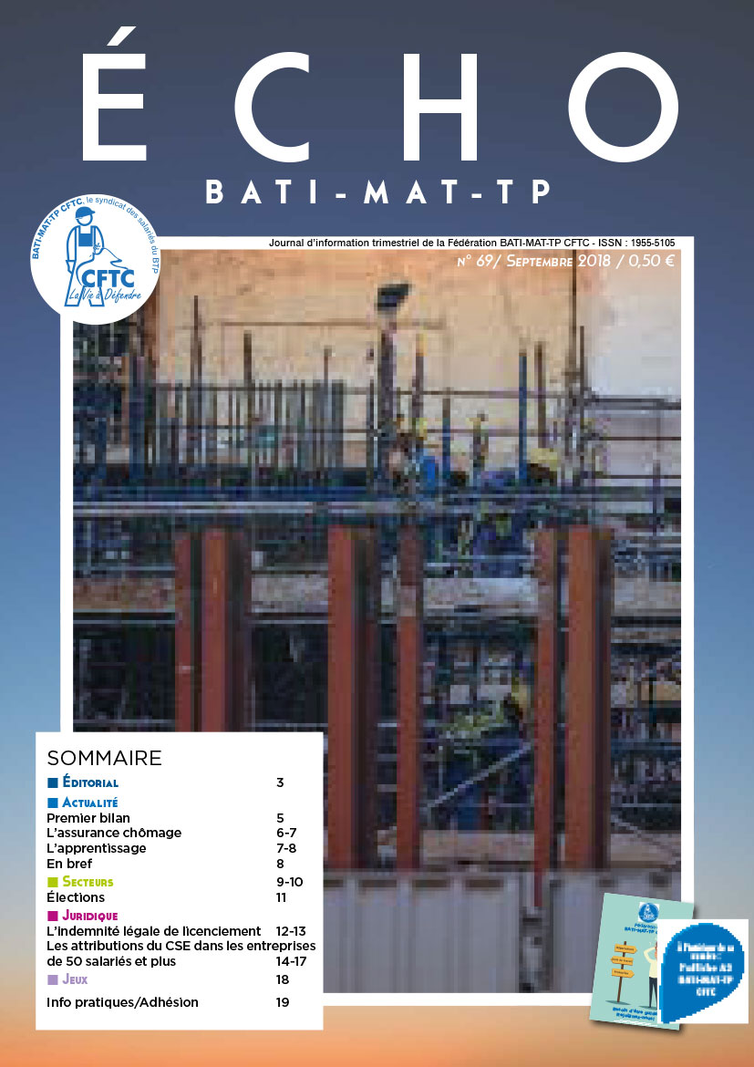 Magazine ECHO 69 - BATI-MAT-TP CFTC