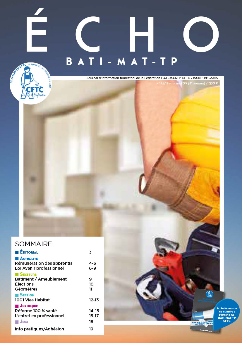 Magazine ECHO 75 - BATI-MAT-TP CFTC