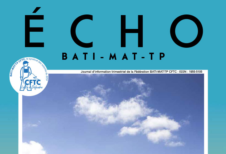 Magazine ECHO SPECIAL CONFINEMENT 2020 - BATI-MAT-TP CFTC