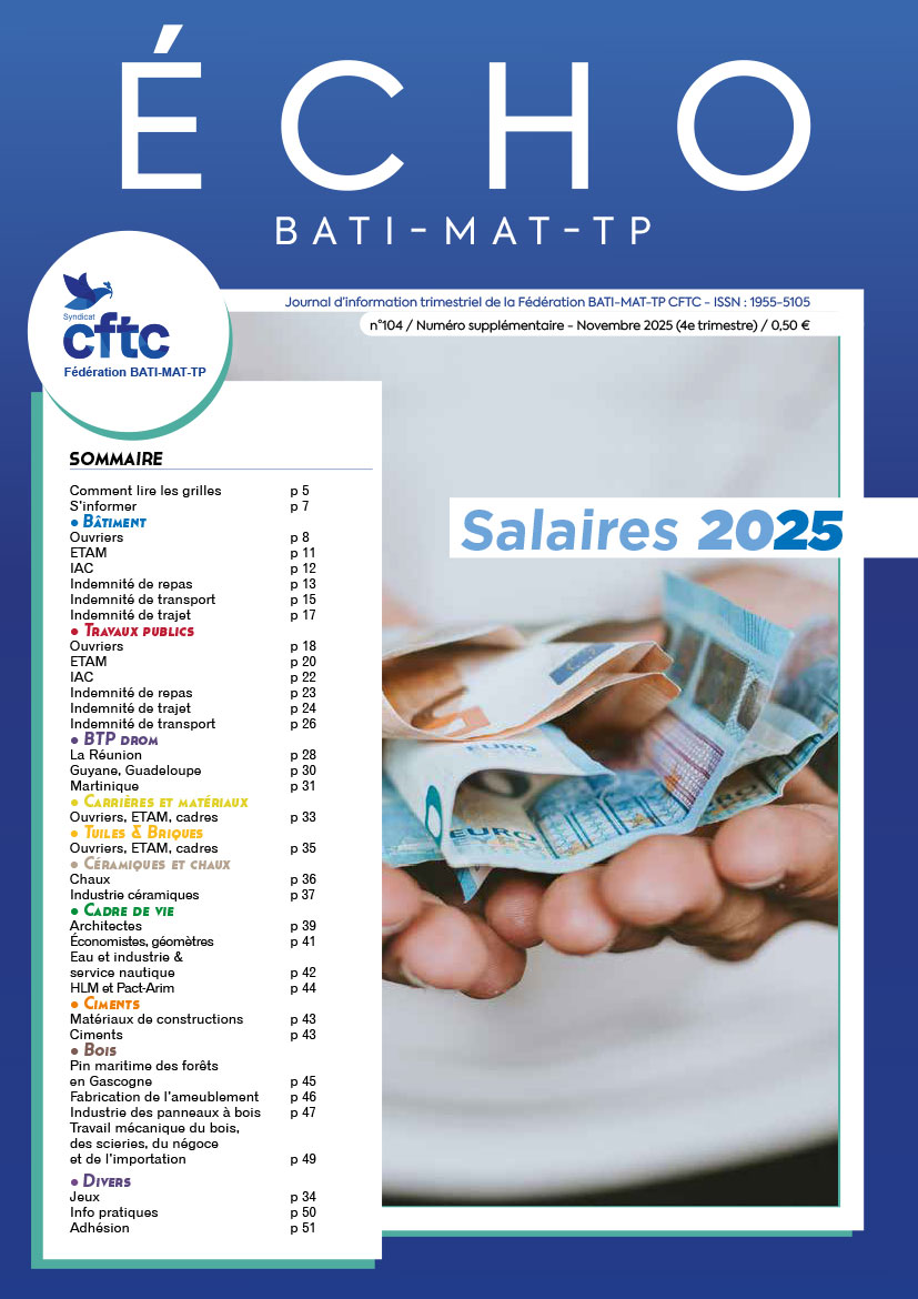 Magazine ECHO 104 - BATI-MAT-TP CFTC