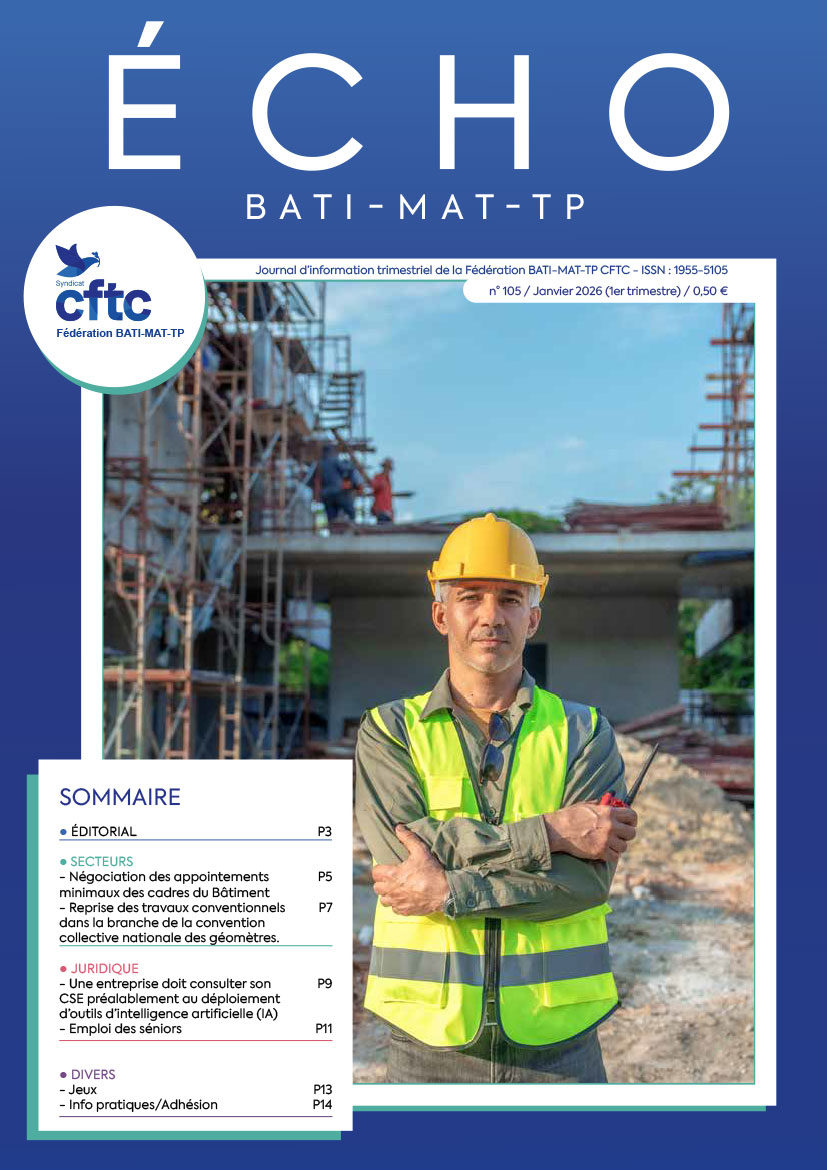 Magazine Echo BATI-MAT-TP-CFTC n°105
