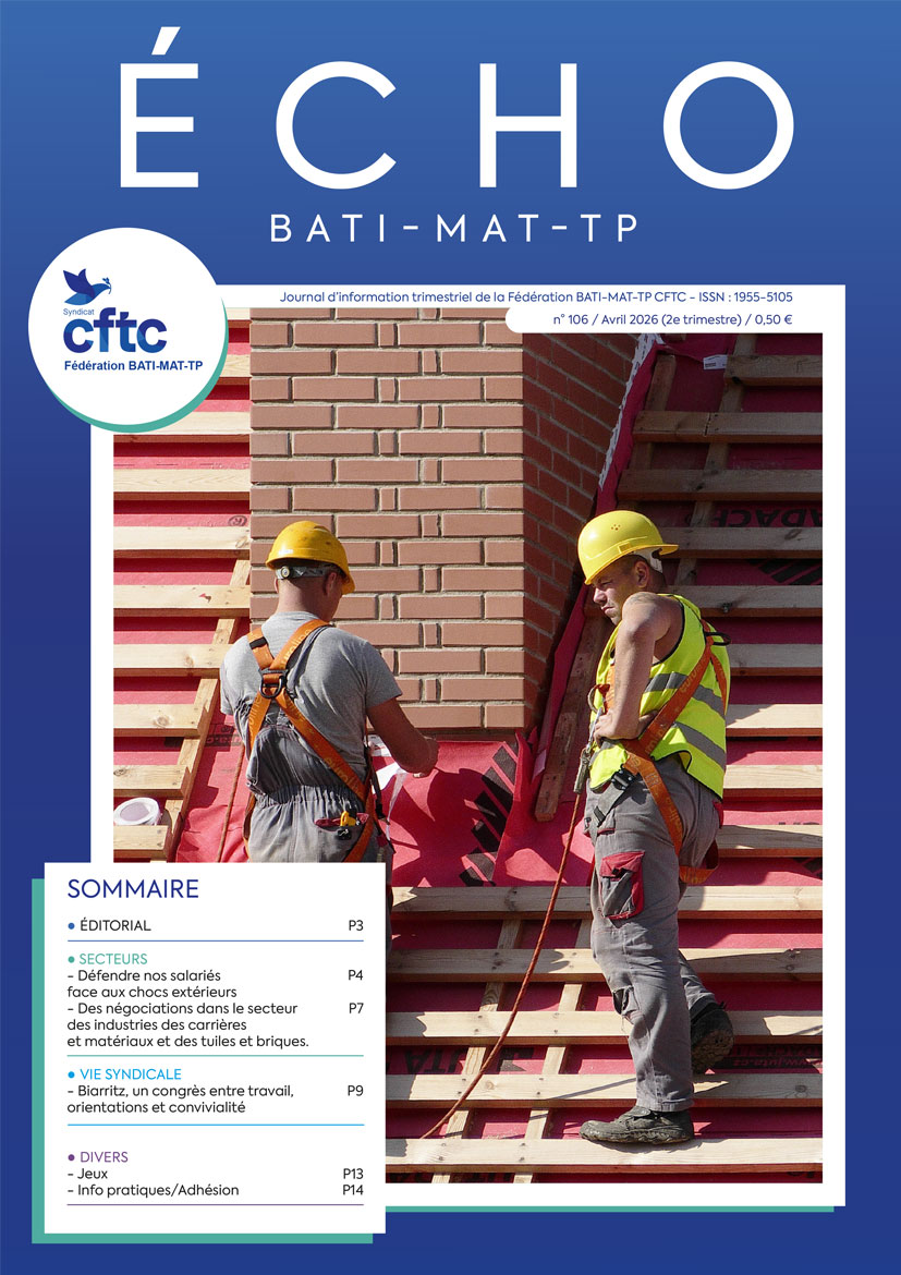 Magazine Echo BATI-MAT-TP-CFTC n°106