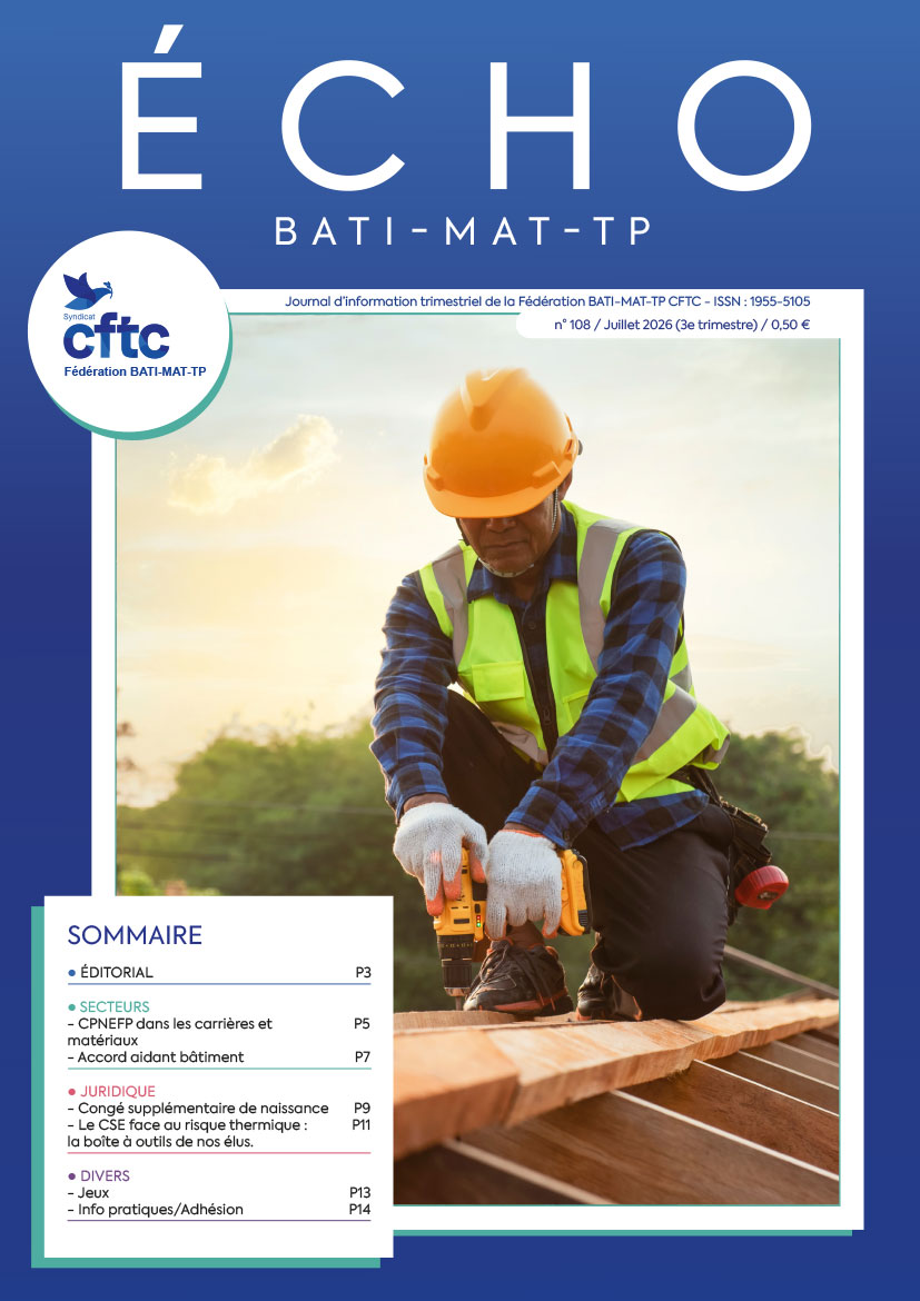 Magazine Echo BATI-MAT-TP-CFTC n°108